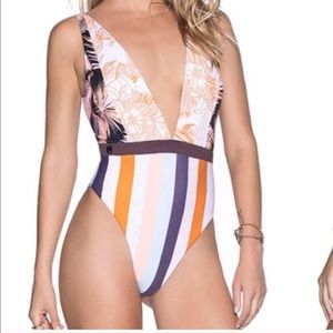 NWT Maaji Rainbow Jungle One Piece